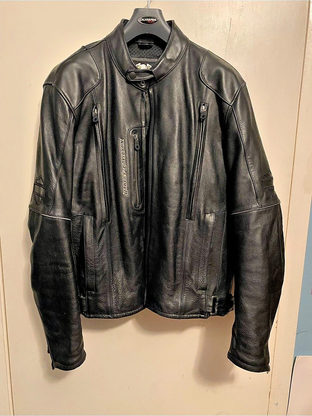 Harley-Davidson Men's Black Leather Motorcycle Jacket XL